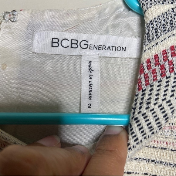 BCBGeneration Tweed Sleeveless Dress Size 2 - Picture 3 of 7